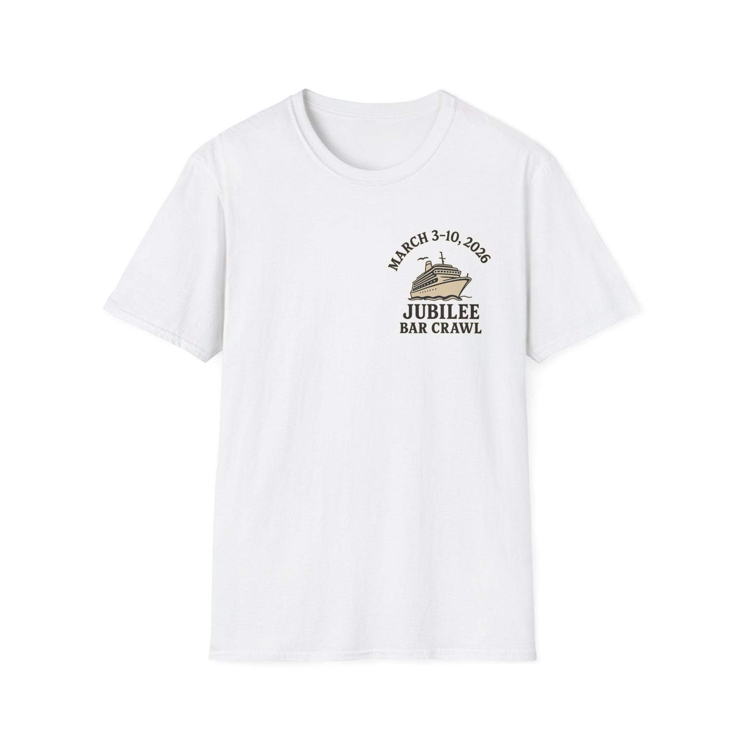 Cruise Ship Bar Crawl T-Shirt, Fun Party Tee, Gifts for Travelers, Vacation Apparel, Cruise-Themed Clothing, March Jubilee 2023