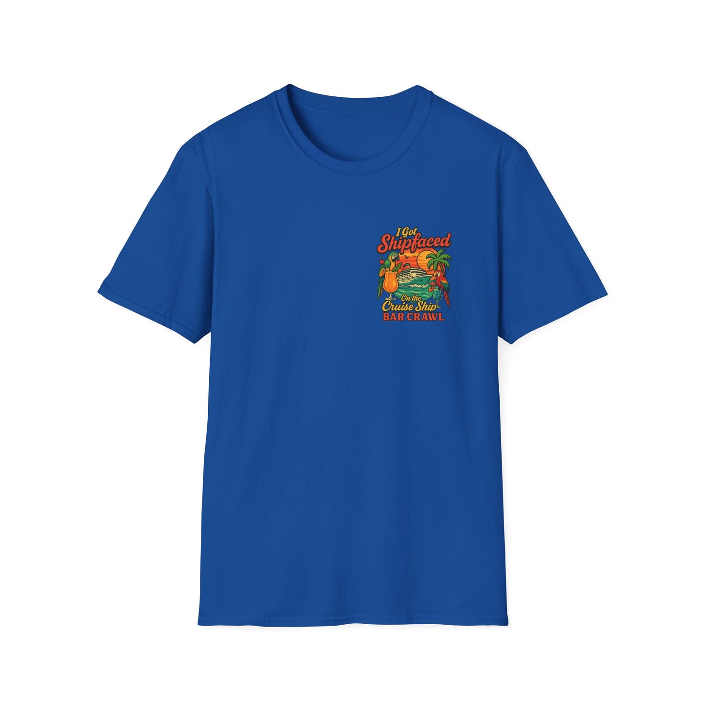 Tropical Cruise Party T-Shirt - 'I Got Shipfaced' Design