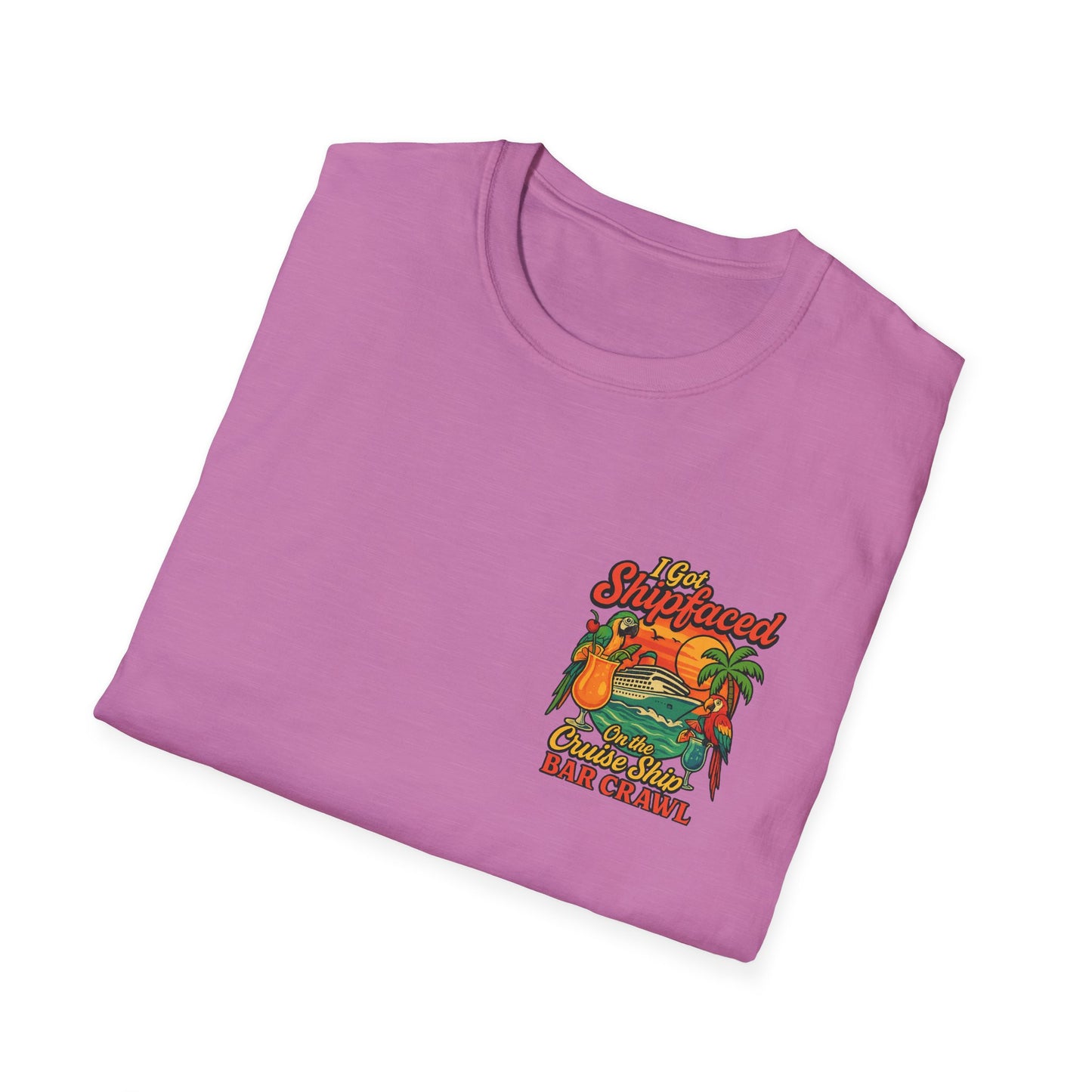 Tropical Cruise Party T-Shirt - 'I Got Shipfaced' Design