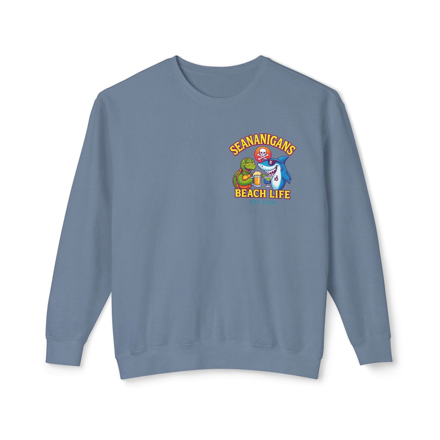 Cozy Unisex Crewneck Sweatshirt for Beach Vibes, Ideal Gift for Ocean Lovers, Fun Travel Attire, Summer Parties