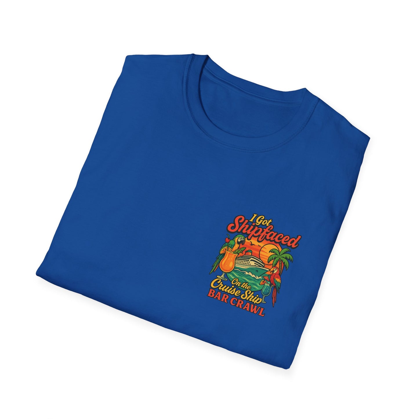 Tropical Cruise Party T-Shirt - 'I Got Shipfaced' Design