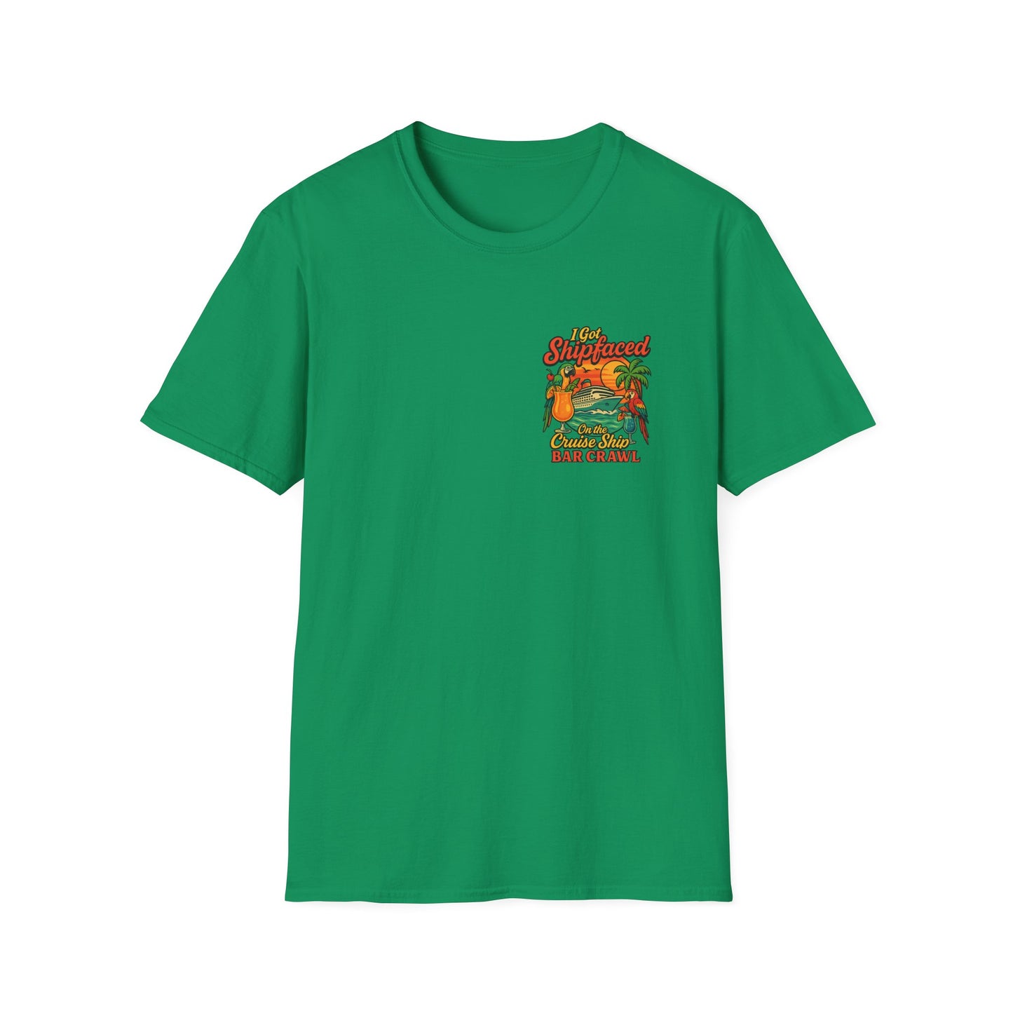 Tropical Cruise Party T-Shirt - 'I Got Shipfaced' Design