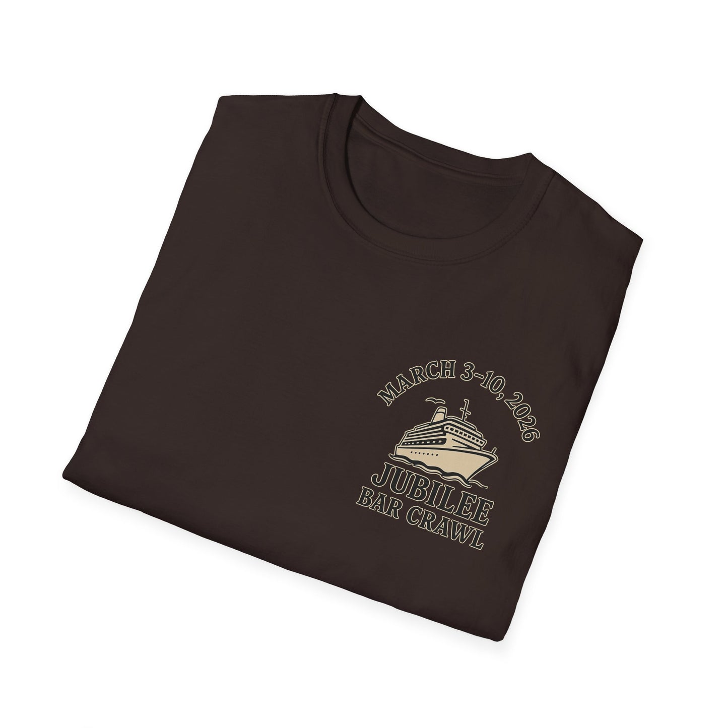 Cruise Ship Bar Crawl T-Shirt, Fun Party Tee, Gifts for Travelers, Vacation Apparel, Cruise-Themed Clothing, March Jubilee 2023