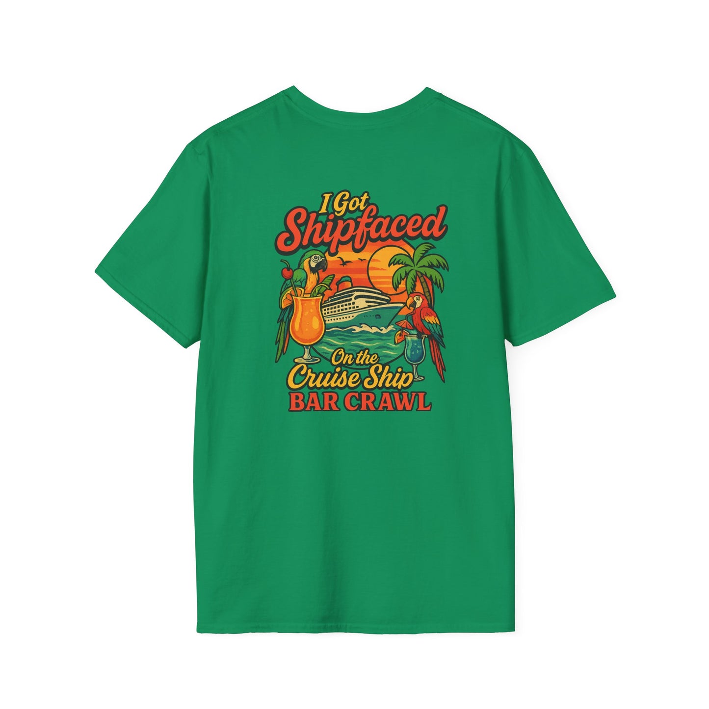 Tropical Cruise Party T-Shirt - 'I Got Shipfaced' Design