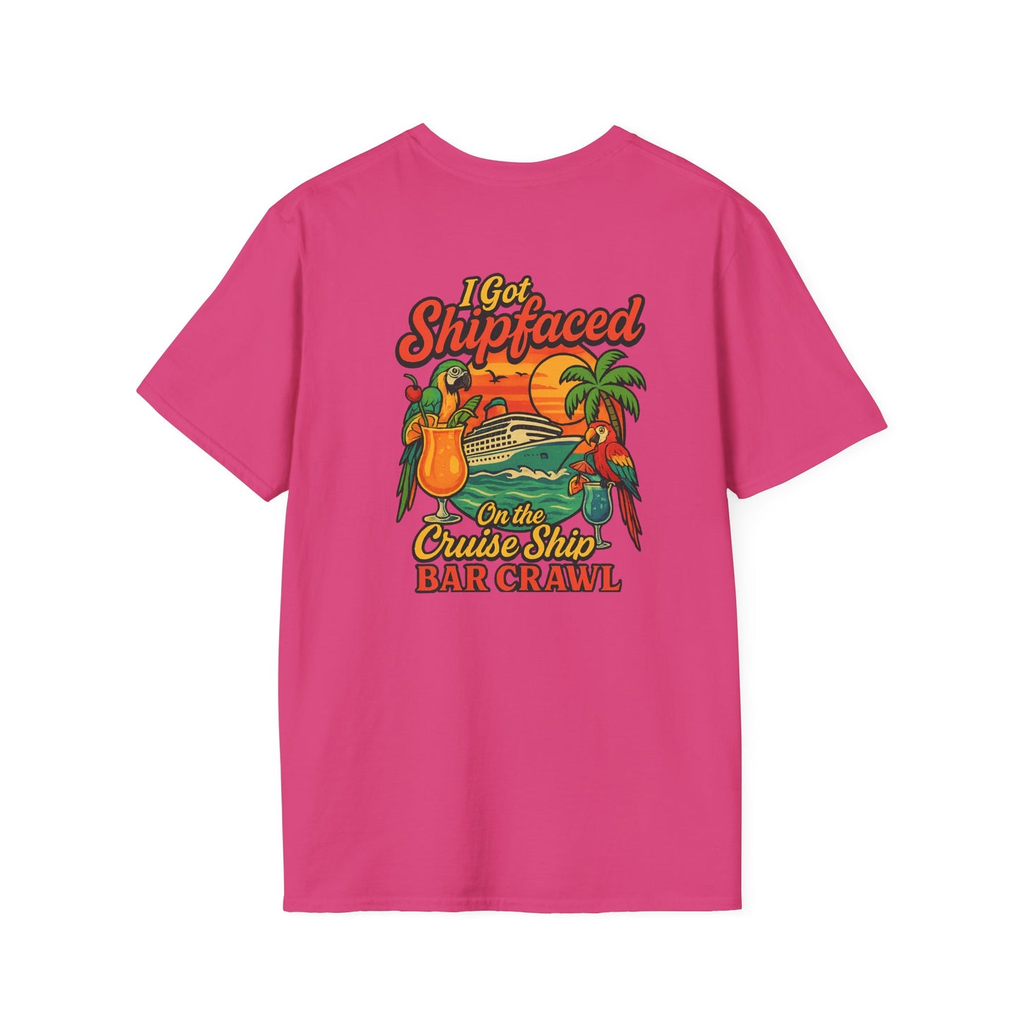 Tropical Cruise Party T-Shirt - 'I Got Shipfaced' Design