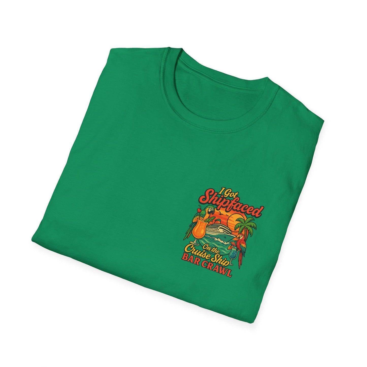 Tropical Cruise Party T-Shirt - 'I Got Shipfaced' Design
