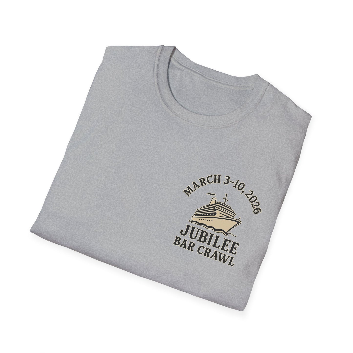 Cruise Ship Bar Crawl T-Shirt, Fun Party Tee, Gifts for Travelers, Vacation Apparel, Cruise-Themed Clothing, March Jubilee 2023