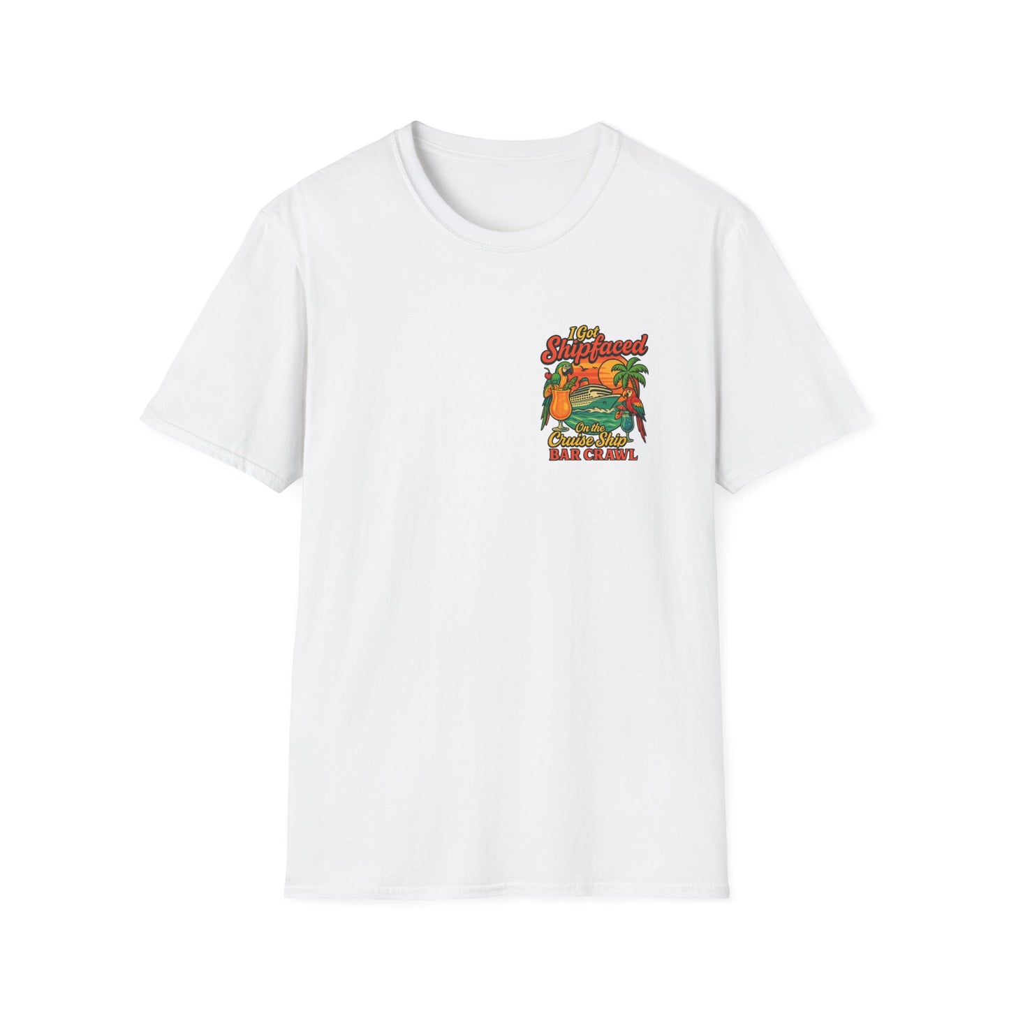 Tropical Cruise Party T-Shirt - 'I Got Shipfaced' Design
