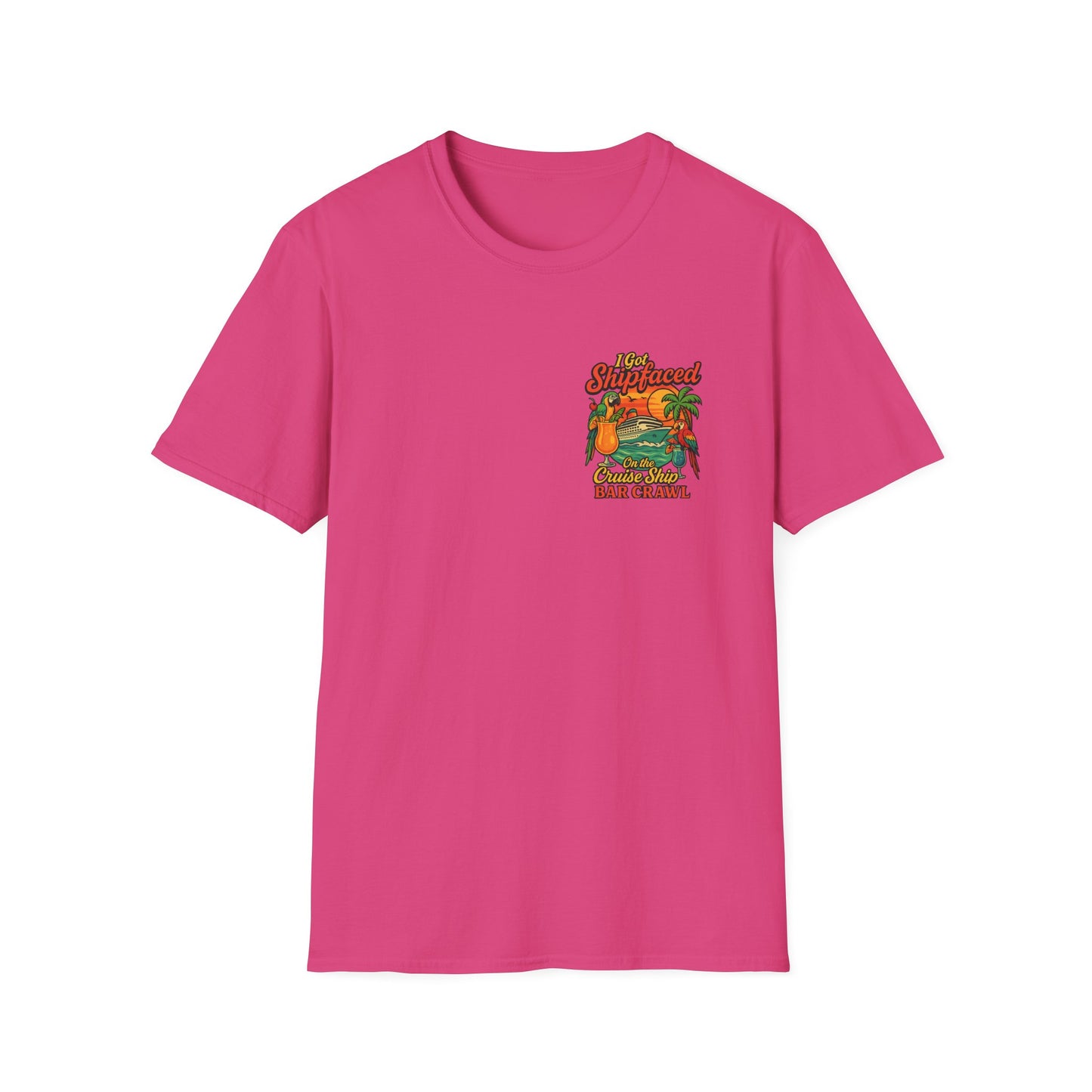 Tropical Cruise Party T-Shirt - 'I Got Shipfaced' Design
