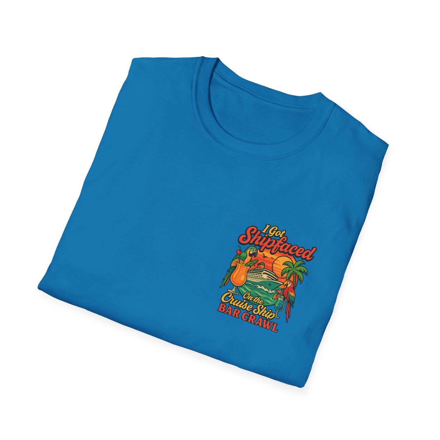 Tropical Cruise Party T-Shirt - 'I Got Shipfaced' Design
