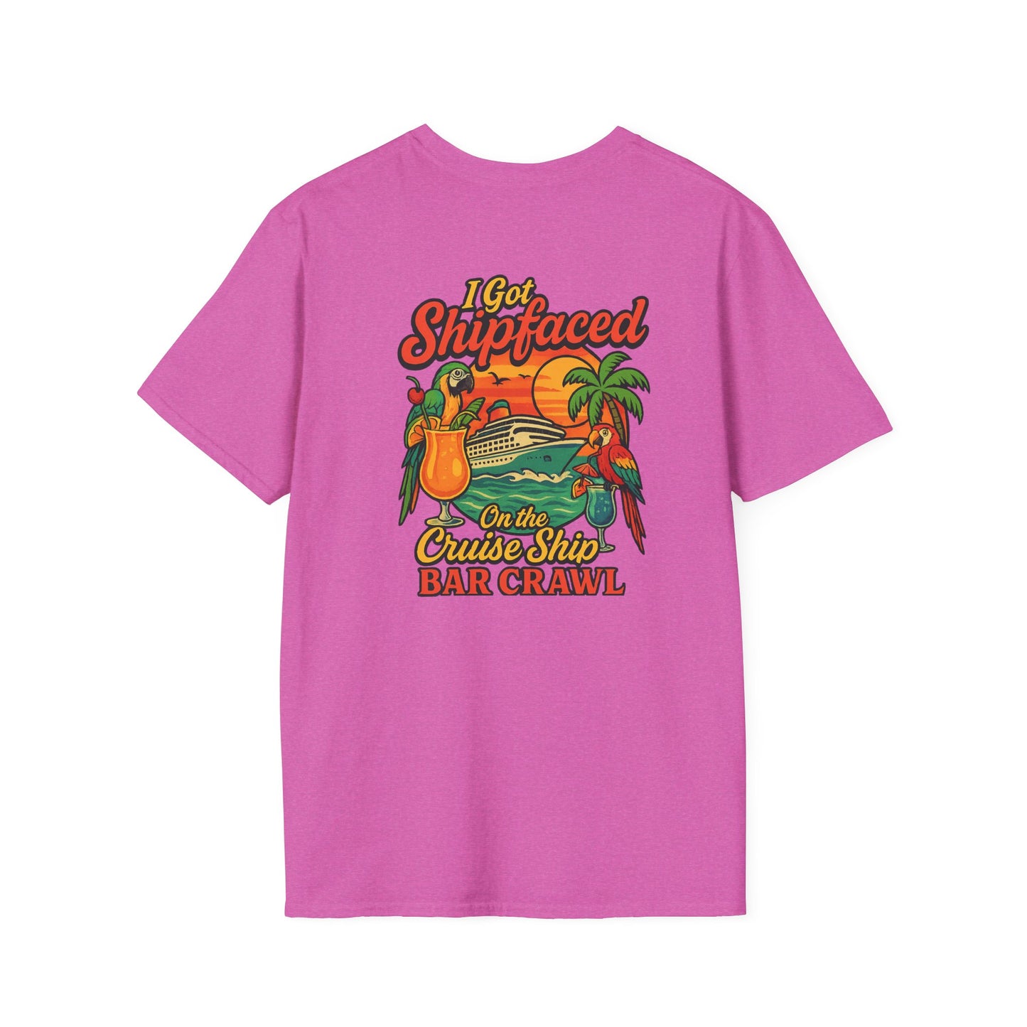 Tropical Cruise Party T-Shirt - 'I Got Shipfaced' Design
