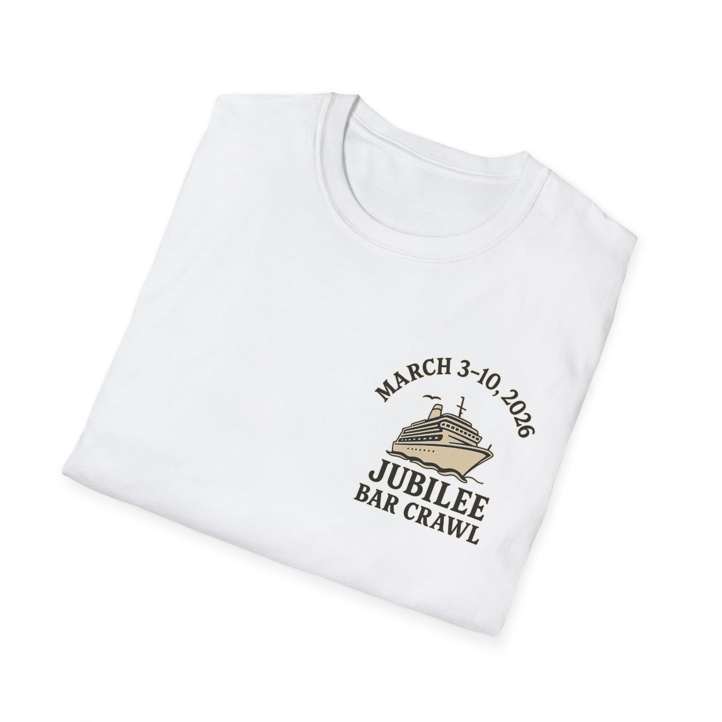 Cruise Ship Bar Crawl T-Shirt, Fun Party Tee, Gifts for Travelers, Vacation Apparel, Cruise-Themed Clothing, March Jubilee 2023
