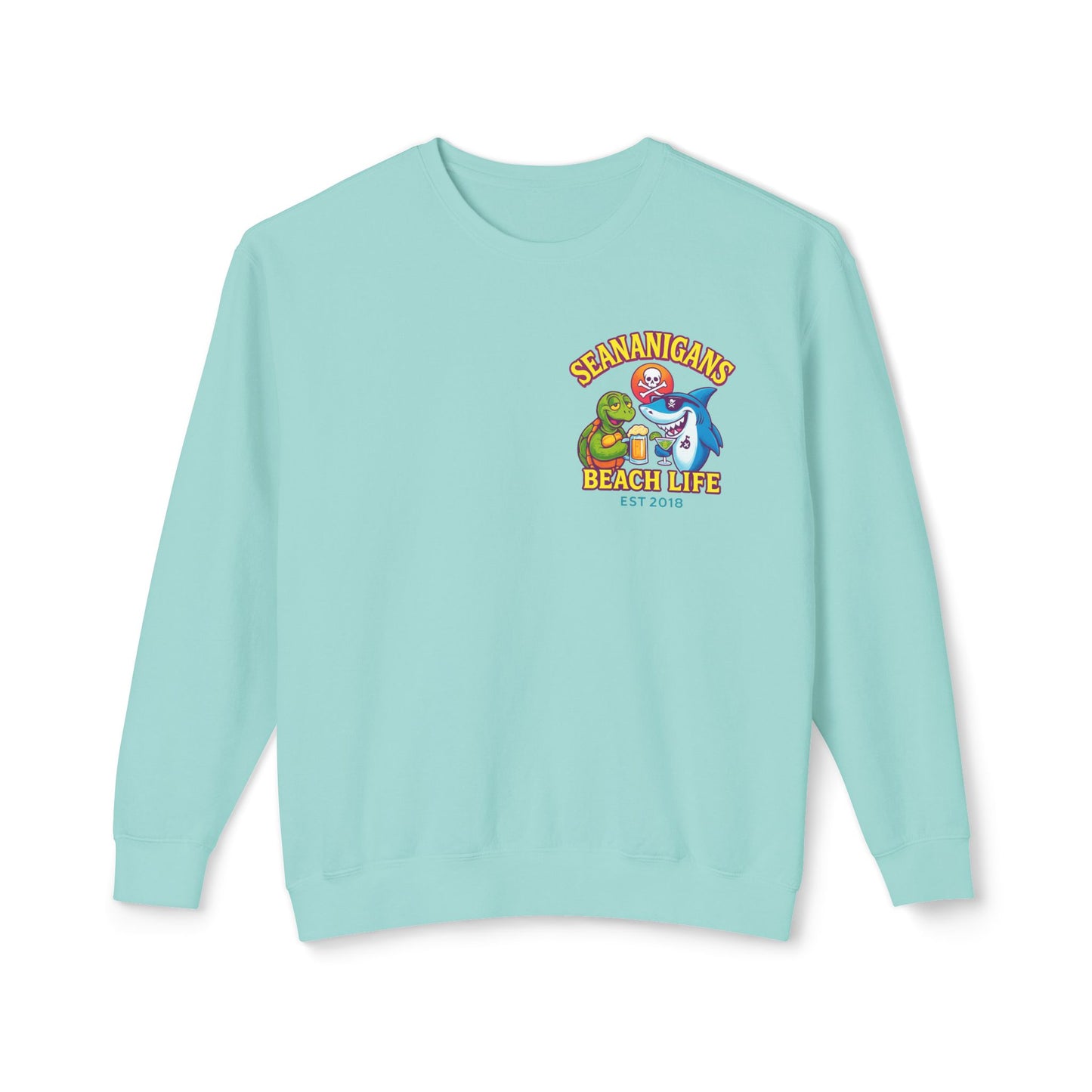 Cozy Unisex Crewneck Sweatshirt for Beach Vibes, Ideal Gift for Ocean Lovers, Fun Travel Attire, Summer Parties