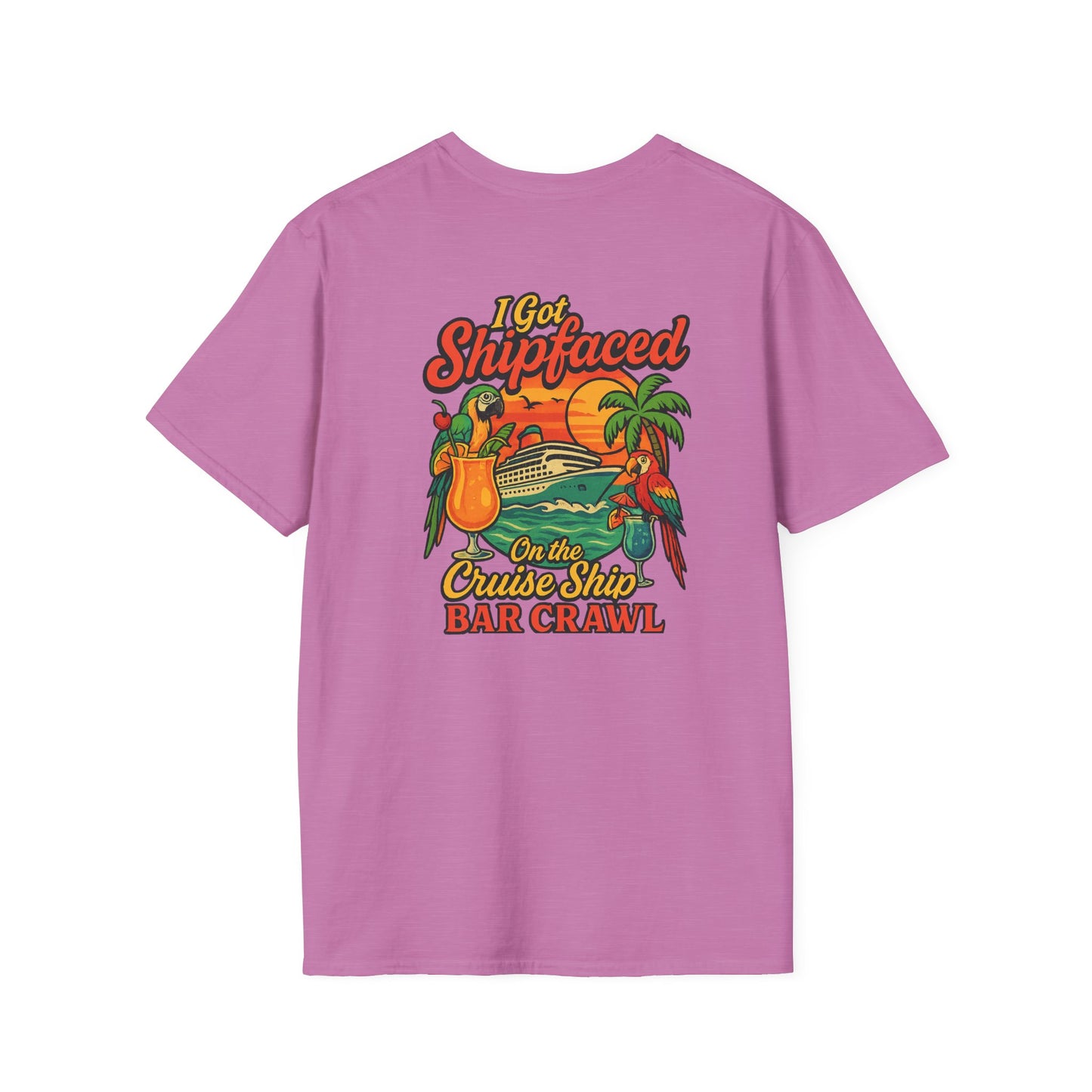Tropical Cruise Party T-Shirt - 'I Got Shipfaced' Design