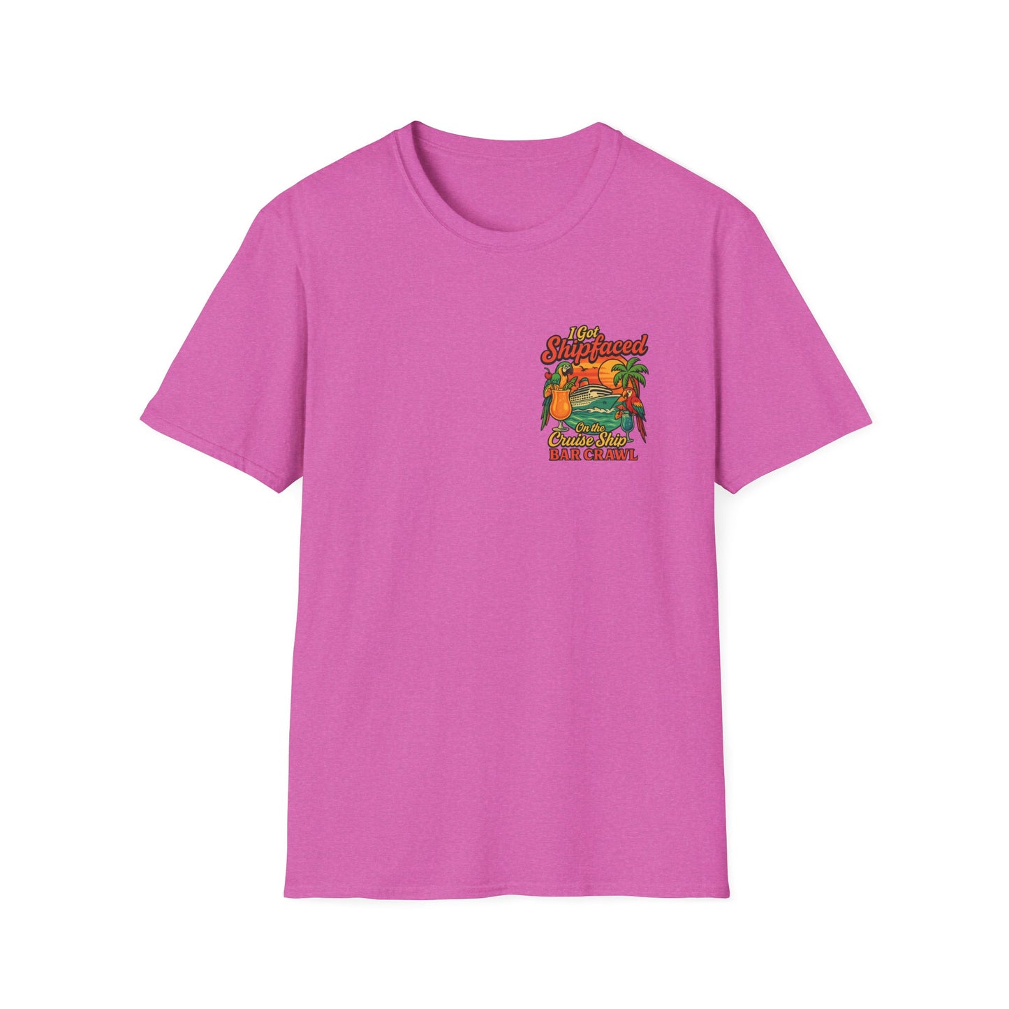 Tropical Cruise Party T-Shirt - 'I Got Shipfaced' Design