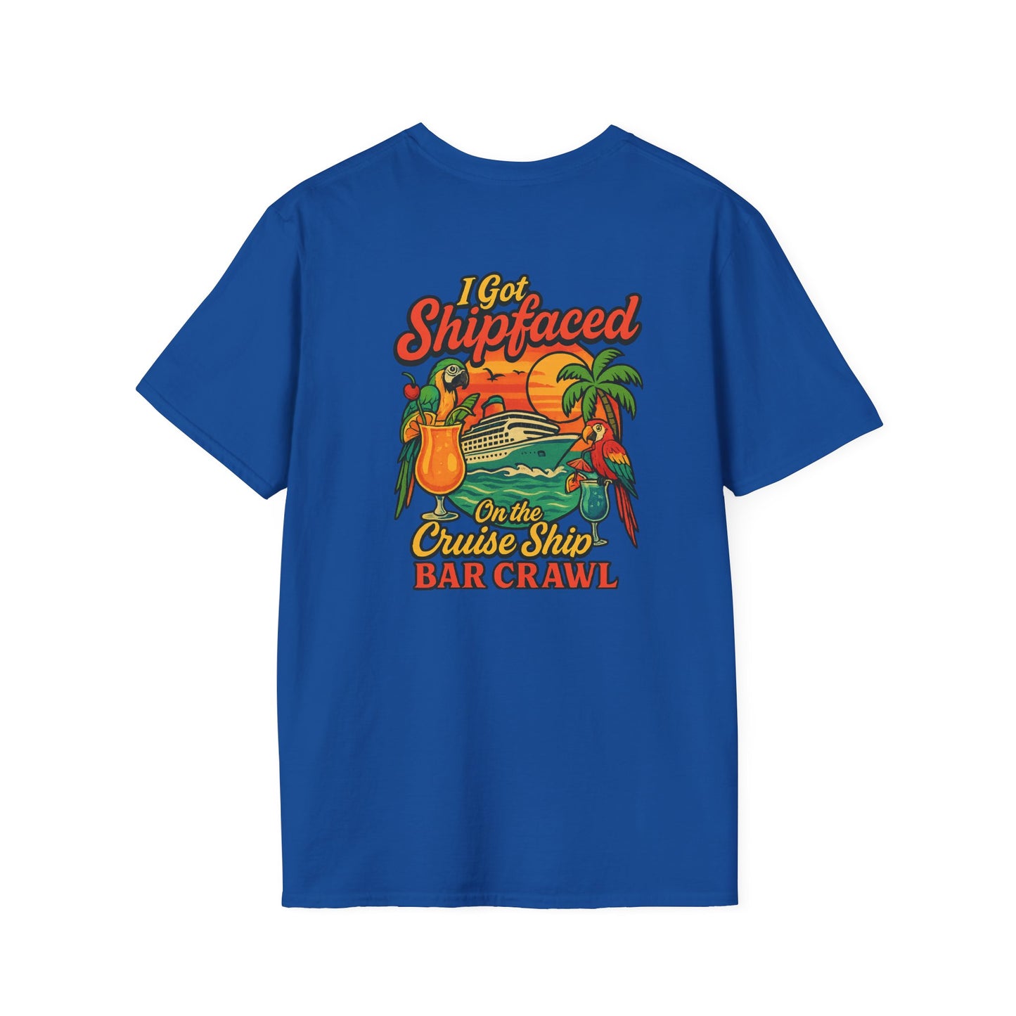 Tropical Cruise Party T-Shirt - 'I Got Shipfaced' Design