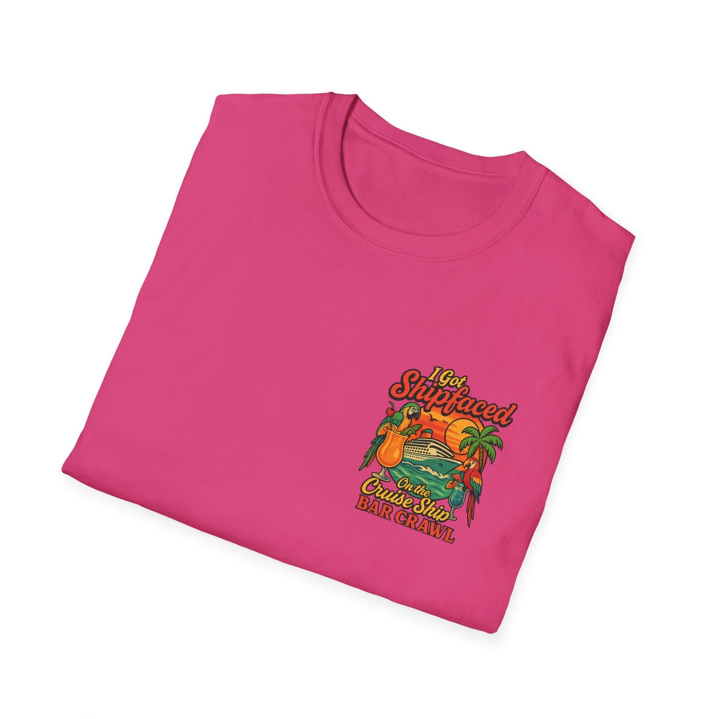 Tropical Cruise Party T-Shirt - 'I Got Shipfaced' Design