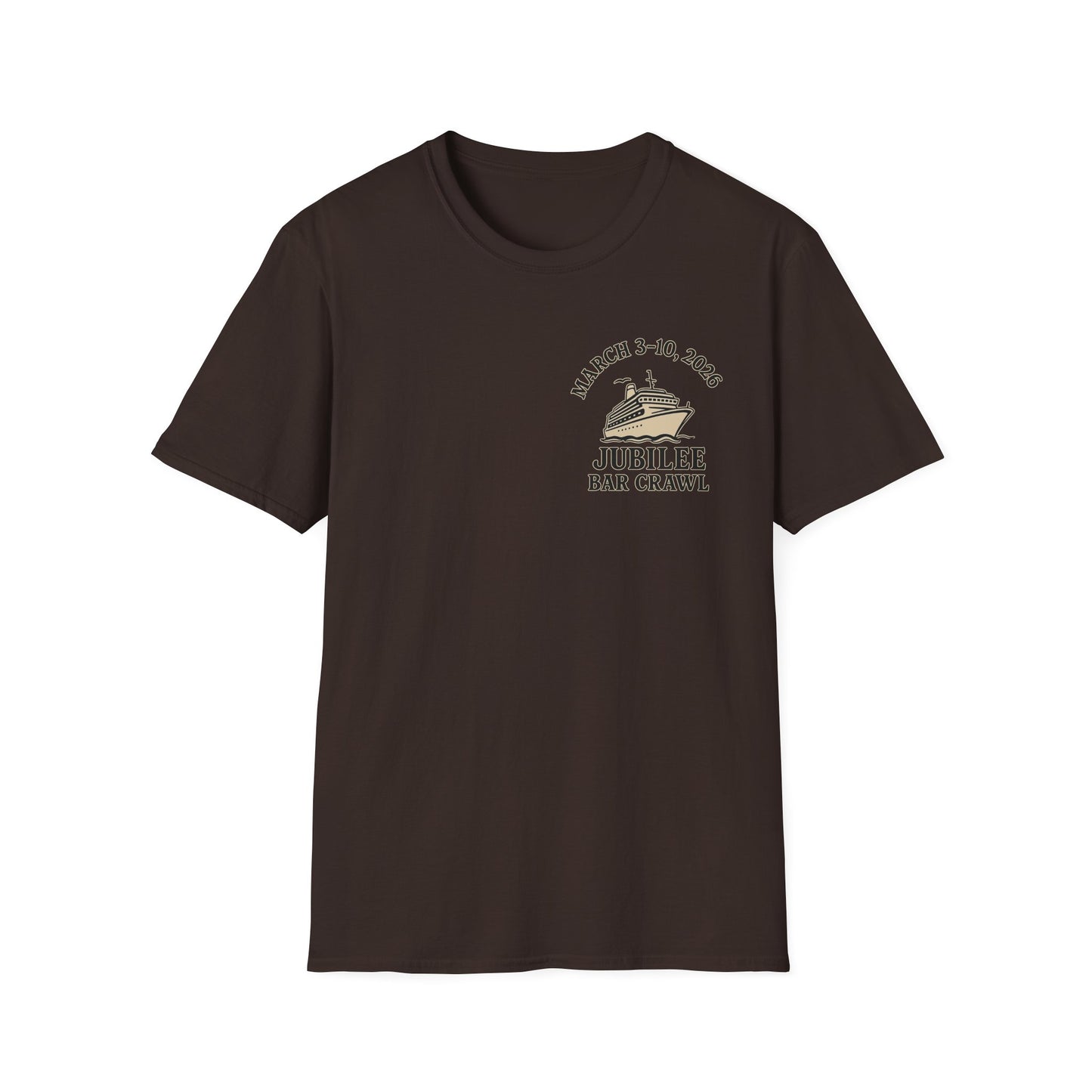 Cruise Ship Bar Crawl T-Shirt, Fun Party Tee, Gifts for Travelers, Vacation Apparel, Cruise-Themed Clothing, March Jubilee 2023