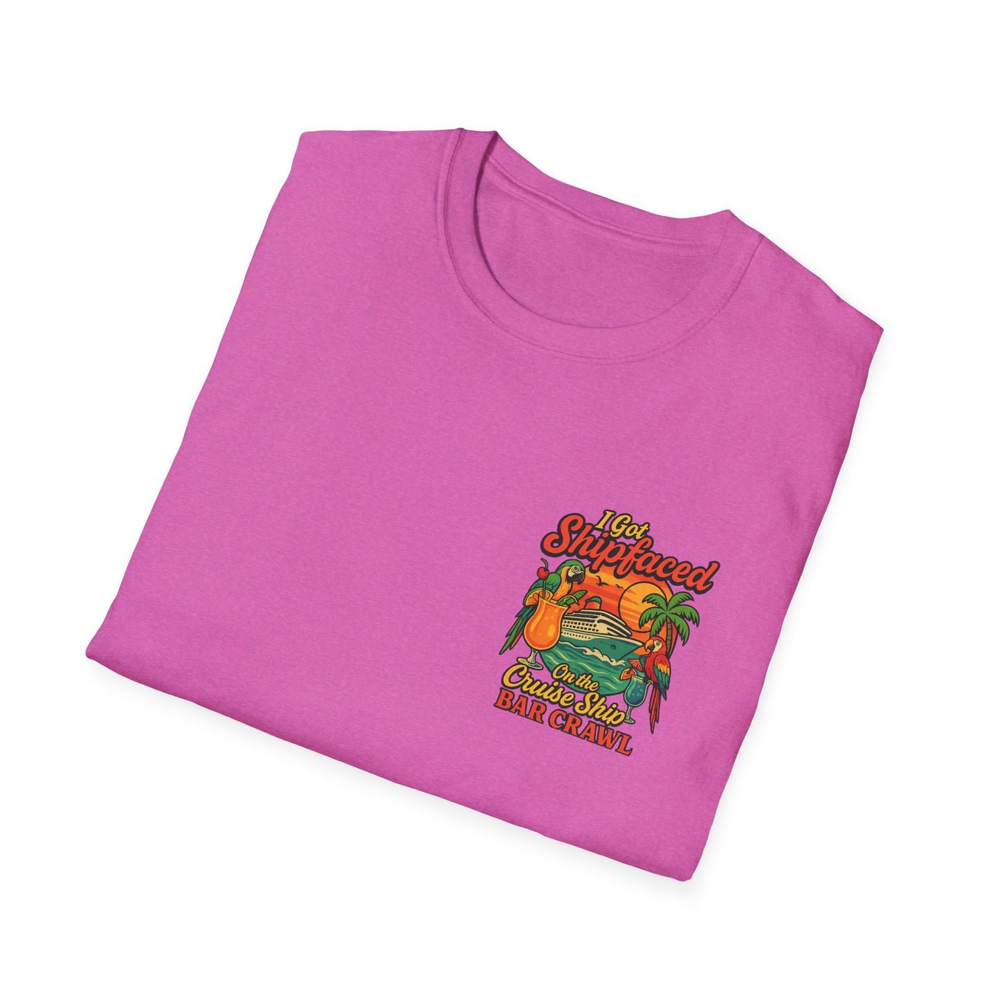 Tropical Cruise Party T-Shirt - 'I Got Shipfaced' Design