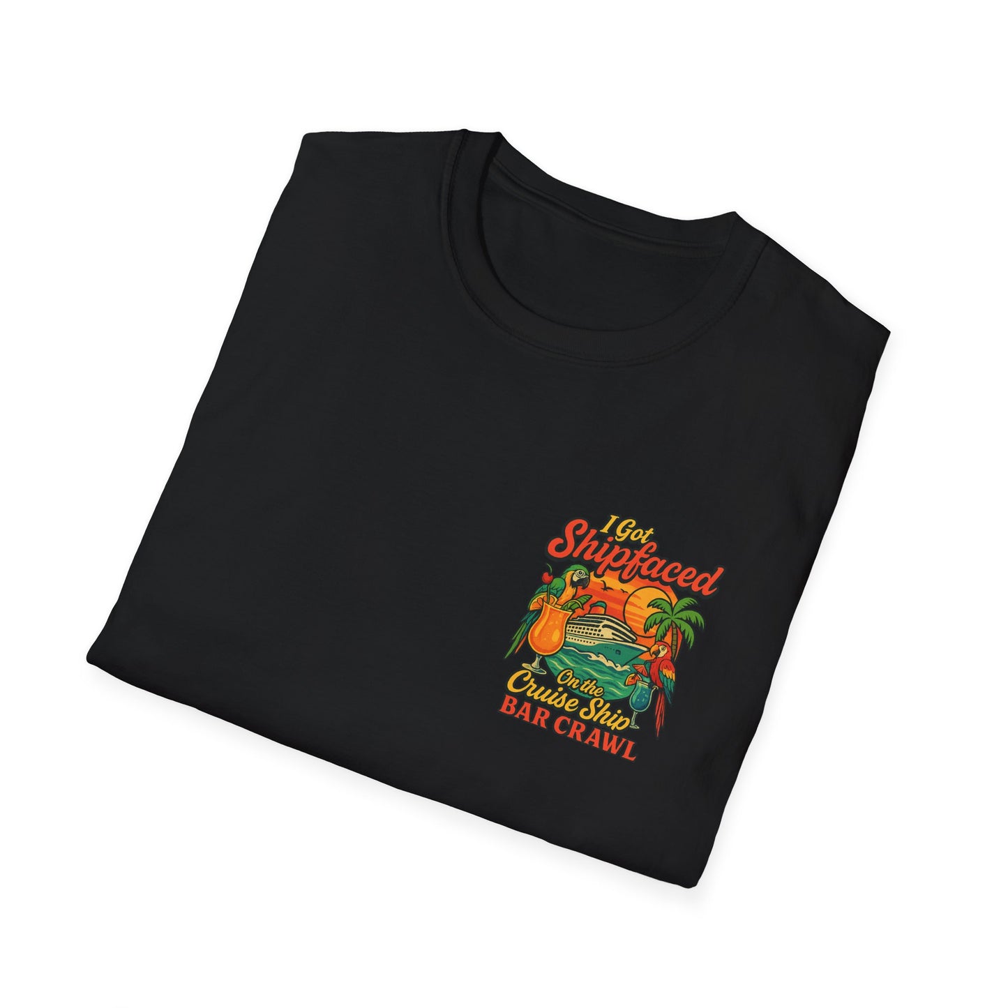 Tropical Cruise Party T-Shirt - 'I Got Shipfaced' Design