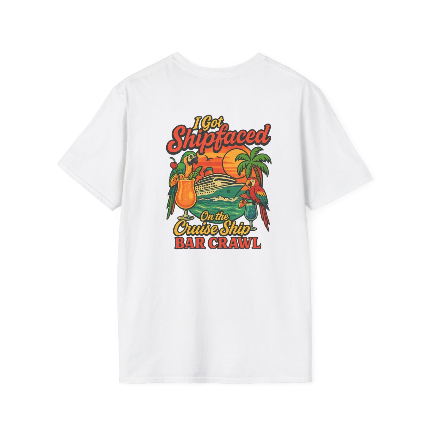 Tropical Cruise Party T-Shirt - 'I Got Shipfaced' Design