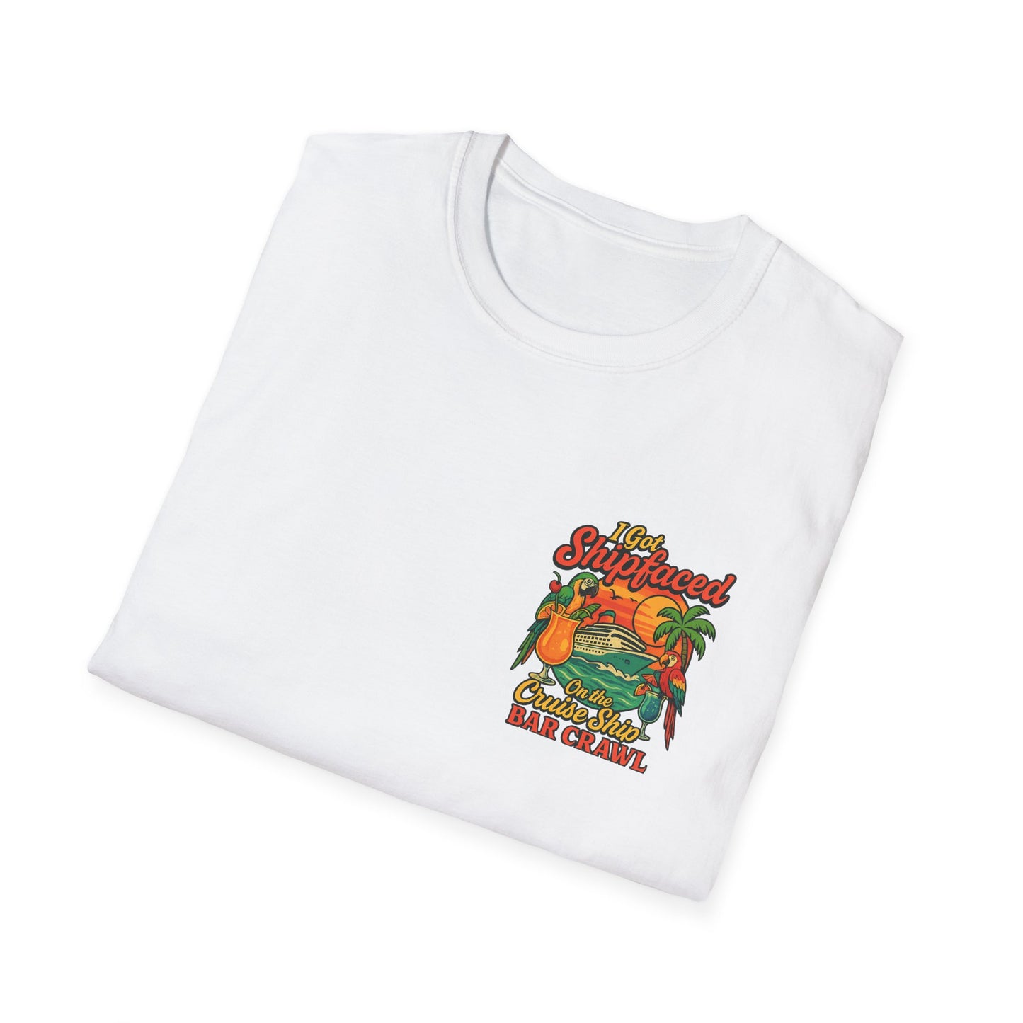 Tropical Cruise Party T-Shirt - 'I Got Shipfaced' Design