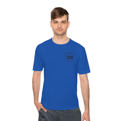Unisex Moisture Wicking Tee - "Let's Get Dirty and Go Topless!" Adventure Shirt