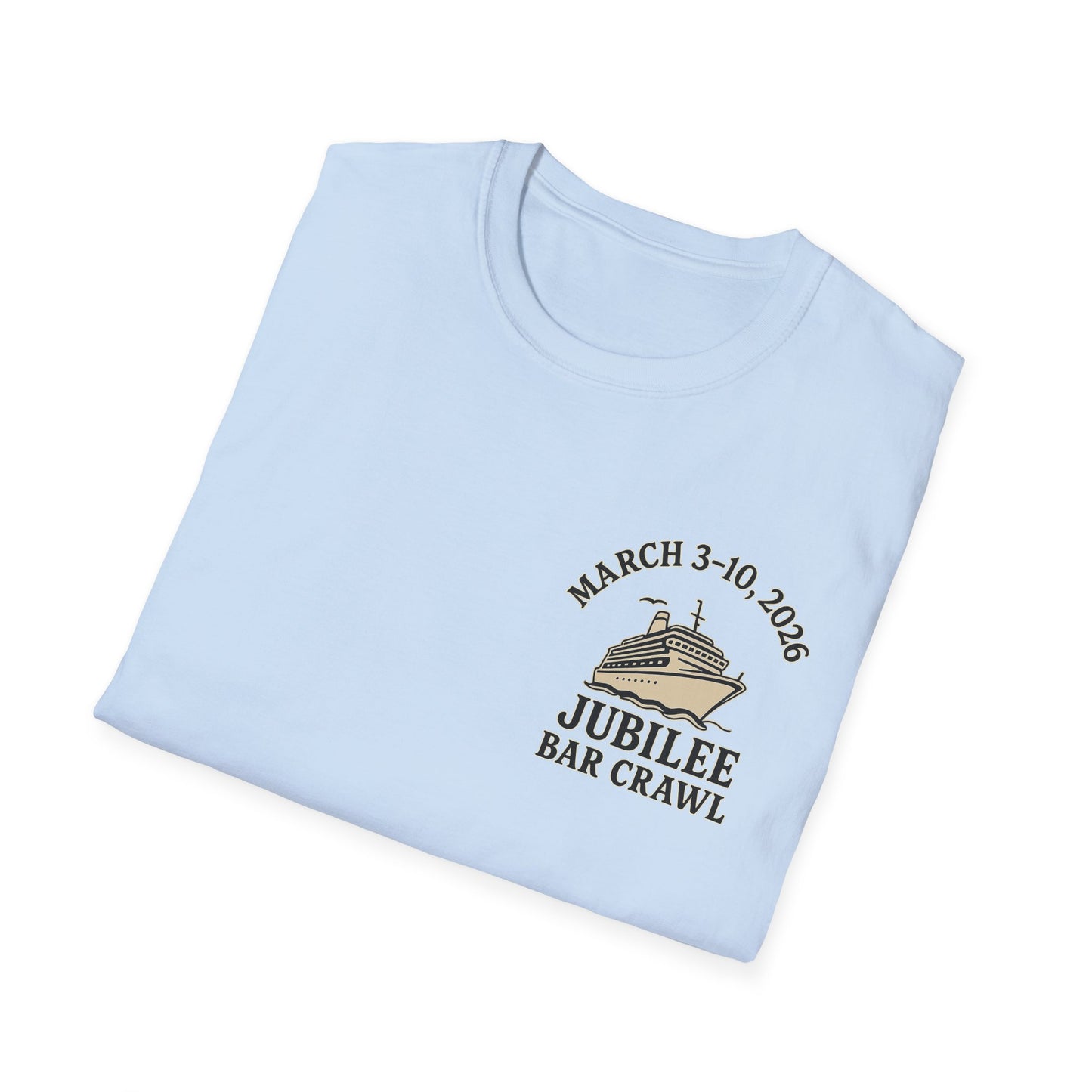 Cruise Ship Bar Crawl T-Shirt, Fun Party Tee, Gifts for Travelers, Vacation Apparel, Cruise-Themed Clothing, March Jubilee 2023