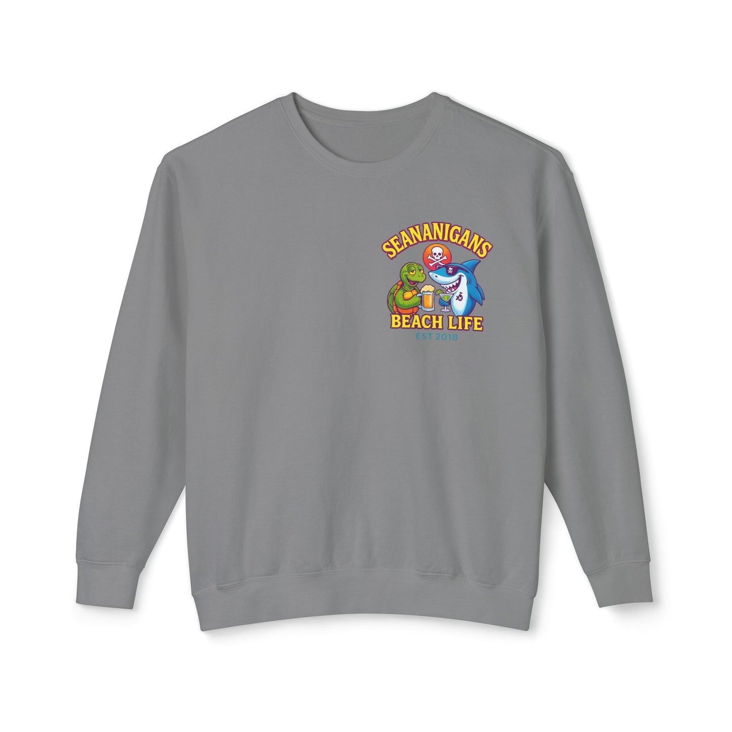 Cozy Unisex Crewneck Sweatshirt for Beach Vibes, Ideal Gift for Ocean Lovers, Fun Travel Attire, Summer Parties