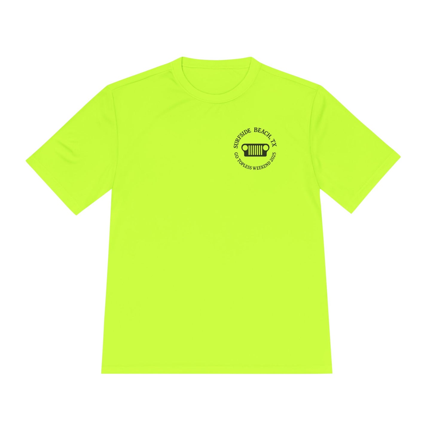 Unisex Moisture Wicking Tee - "Let's Get Dirty and Go Topless!" Adventure Shirt