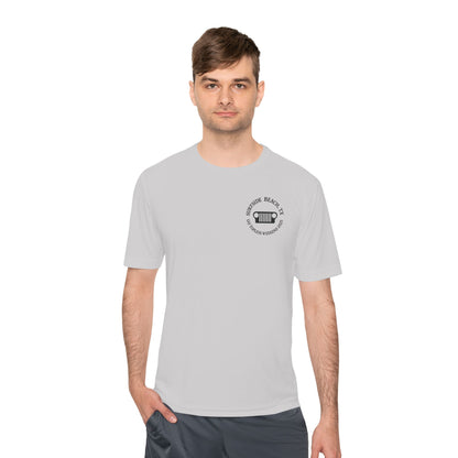 Unisex Moisture Wicking Tee - "Let's Get Dirty and Go Topless!" Adventure Shirt