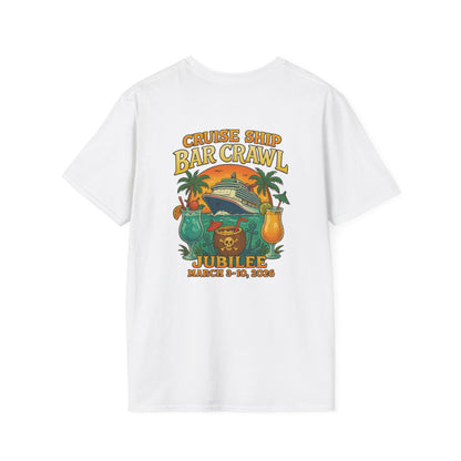 Cruise Ship Bar Crawl T-Shirt, Fun Party Tee, Gifts for Travelers, Vacation Apparel, Cruise-Themed Clothing, March Jubilee 2023