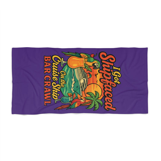 Beach Towel - Shipfaced Design for Beach Lovers and Partygoers