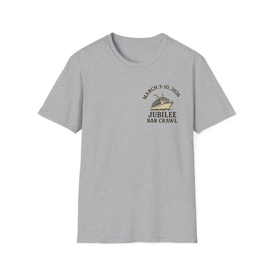 Cruise Ship Bar Crawl T-Shirt, Fun Party Tee, Gifts for Travelers, Vacation Apparel, Cruise-Themed Clothing, March Jubilee 2023