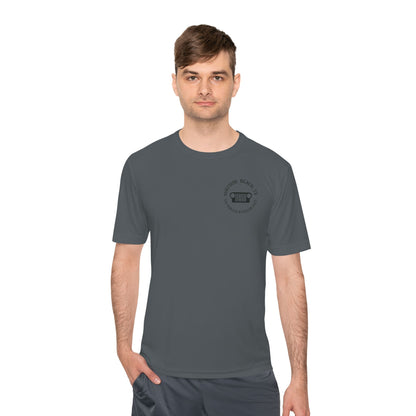 Unisex Moisture Wicking Tee - "Let's Get Dirty and Go Topless!" Adventure Shirt