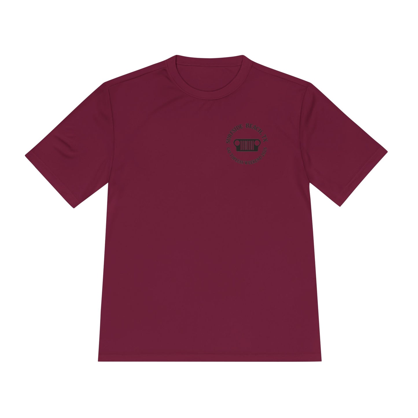 Unisex Moisture Wicking Tee - "Let's Get Dirty and Go Topless!" Adventure Shirt