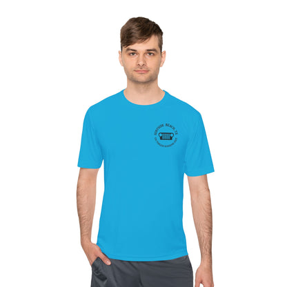 Unisex Moisture Wicking Tee - "Let's Get Dirty and Go Topless!" Adventure Shirt