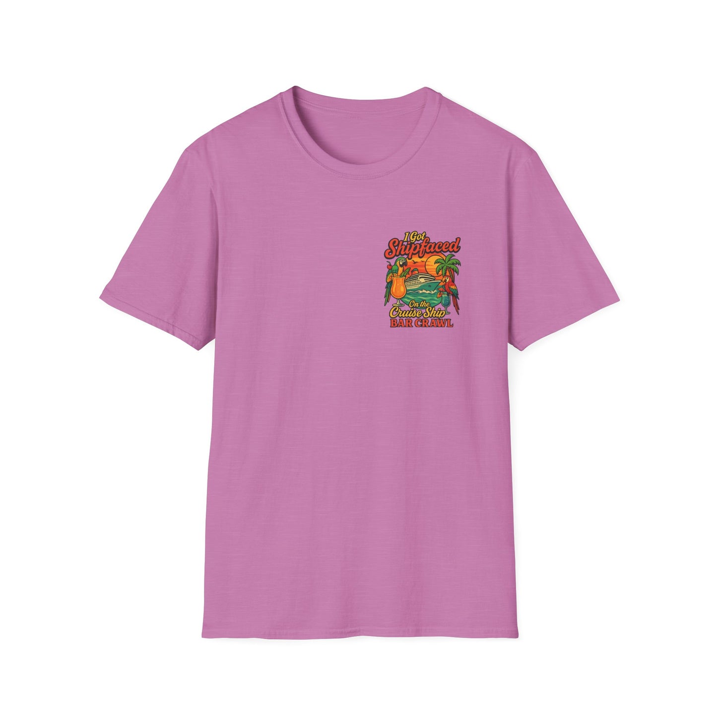 Tropical Cruise Party T-Shirt - 'I Got Shipfaced' Design