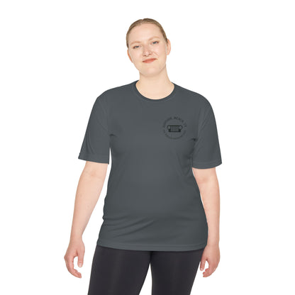 Unisex Moisture Wicking Tee - "Let's Get Dirty and Go Topless!" Adventure Shirt