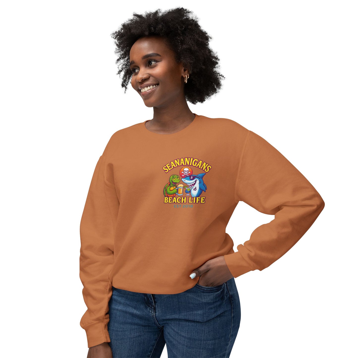 Cozy Unisex Crewneck Sweatshirt for Beach Vibes, Ideal Gift for Ocean Lovers, Fun Travel Attire, Summer Parties