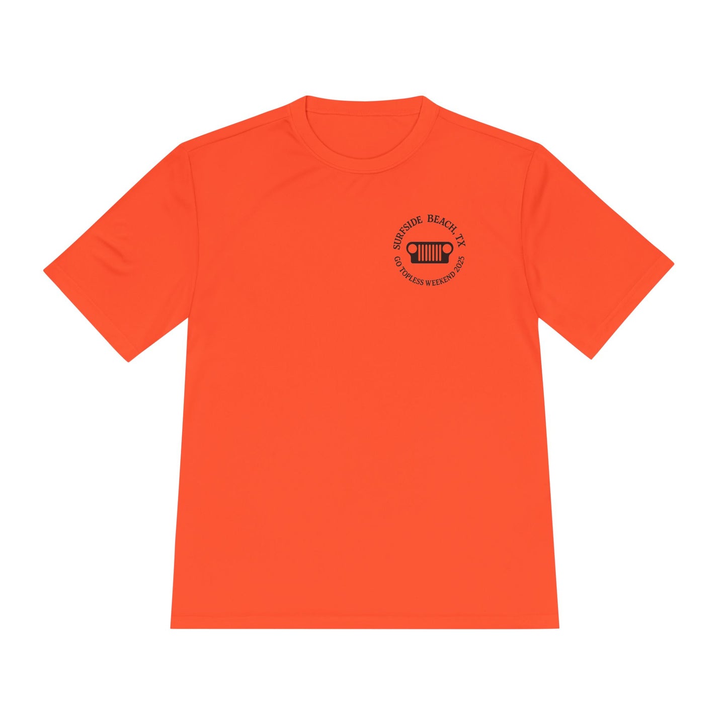 Unisex Moisture Wicking Tee - "Let's Get Dirty and Go Topless!" Adventure Shirt