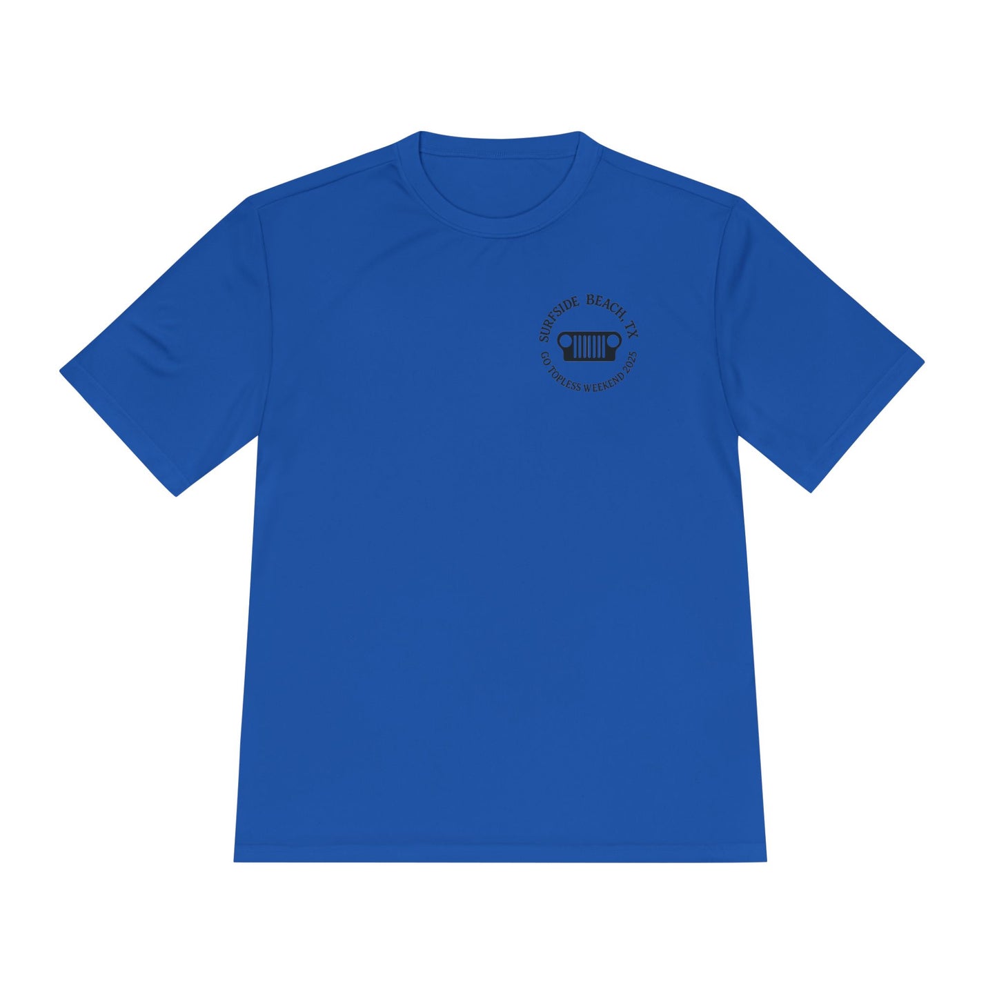 Unisex Moisture Wicking Tee - "Let's Get Dirty and Go Topless!" Adventure Shirt