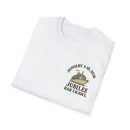 Cruise Ship Bar Crawl T-Shirt, Fun Party Tee, Gifts for Travelers, Vacation Apparel, Cruise-Themed Clothing, March Jubilee 2023