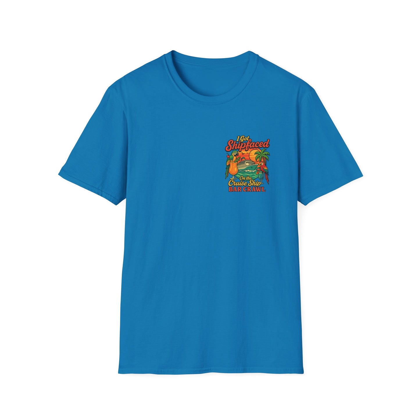 Tropical Cruise Party T-Shirt - 'I Got Shipfaced' Design