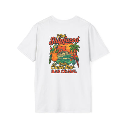 Tropical Cruise Party T-Shirt - 'I Got Shipfaced' Design
