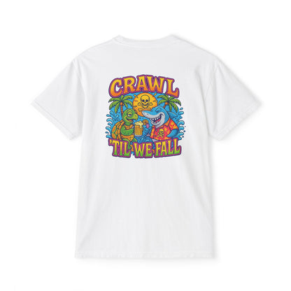 Garment-Dyed T-Shirt with Fun Graphic, Casual Tee for Summer Vibes, Perfect for Parties and Beach Days, Unisex Apparel